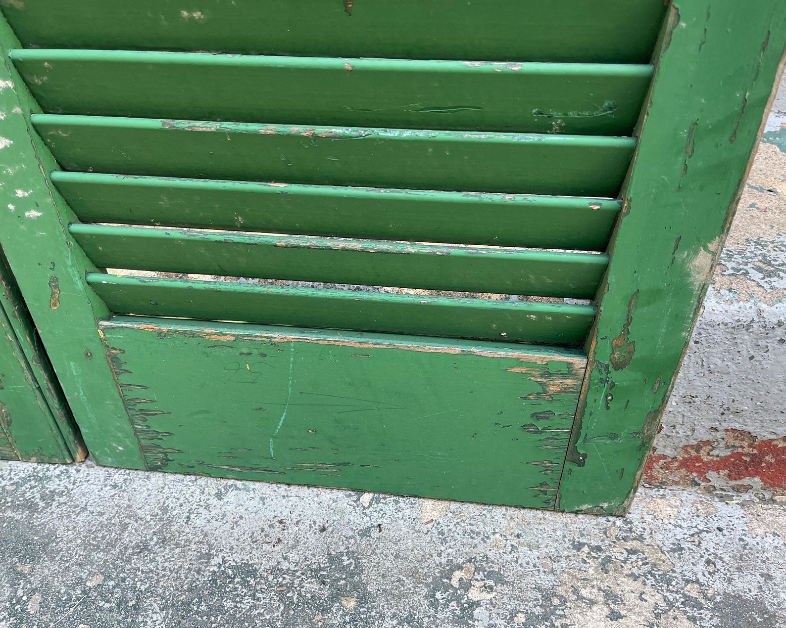 Antique Shutters Wooden Panel Shutter Doors Large Paneled Etsy