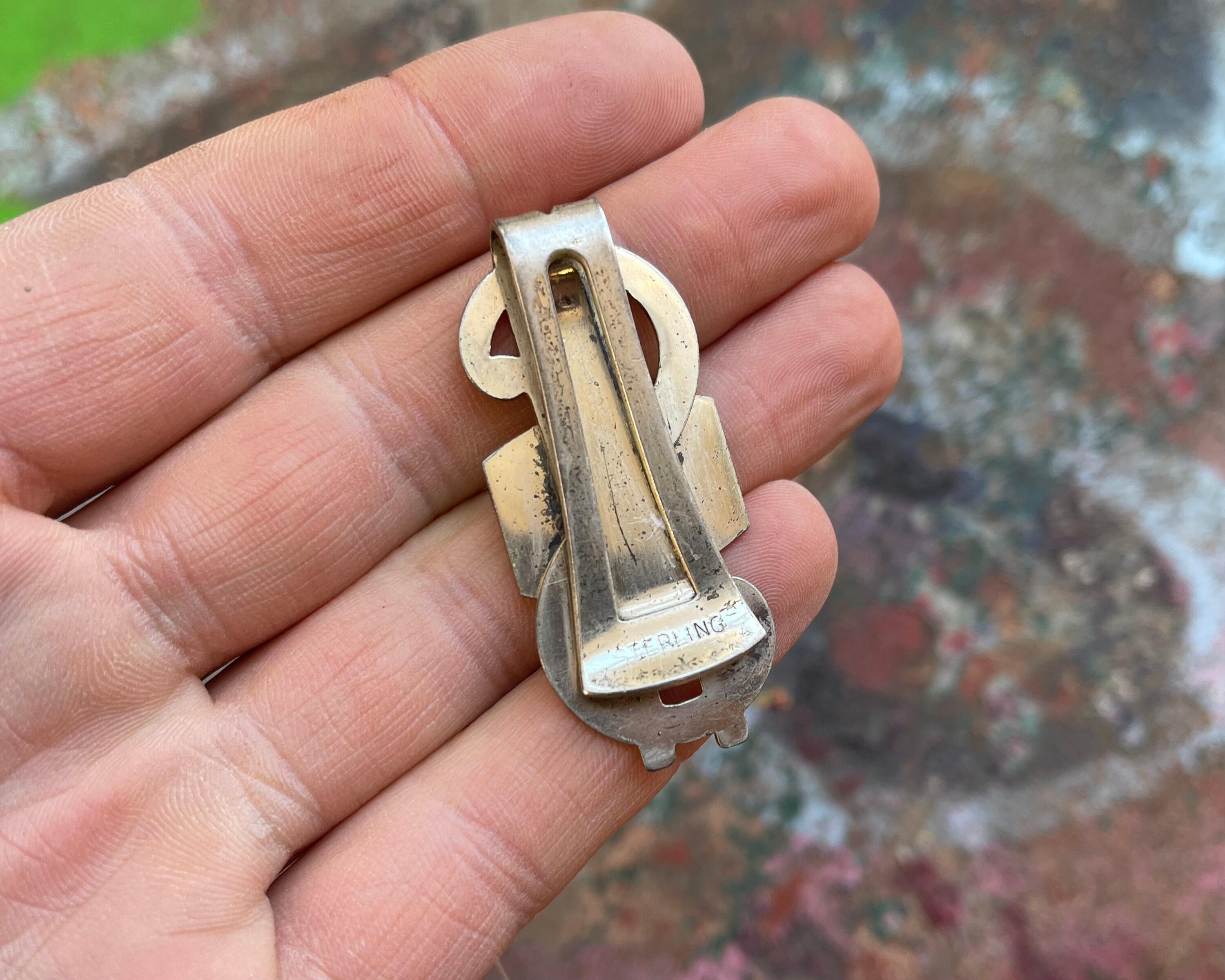 Vintage Sears Roebuck Sterling Silver Money Clip 1950