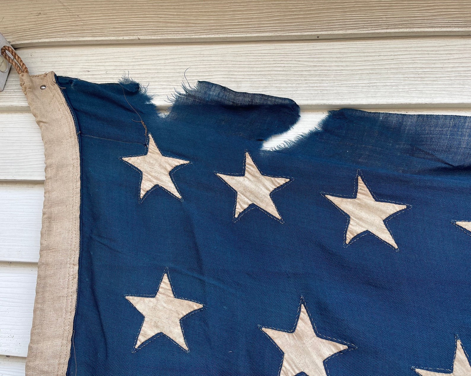 Bandiera Americana Con Stelle In Cerchio