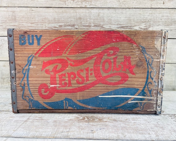 Vintage Pepsi Crate: Wilmington Delaware Double Dot Advertising - Etsy