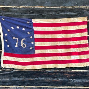Vintage Bennington Flag: Distressed Americana Decor (5' X 3') - Etsy