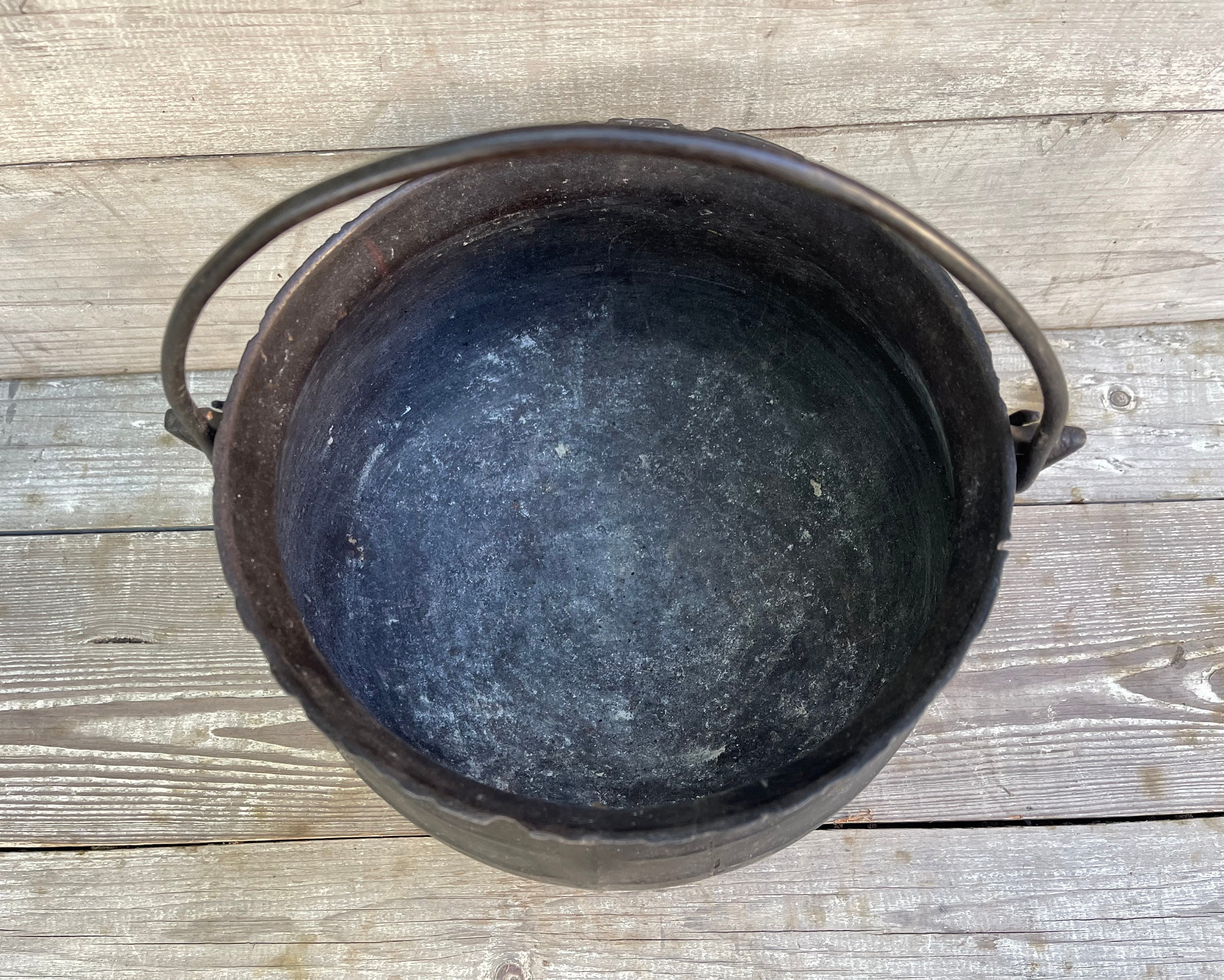 Antique Cast Iron Cauldron 1800s Farmhouse Antiques Etsy