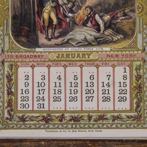 Antique Calendar, Advertising Calendar, 1876 CENTENNIAL HOME INSURANCE ...