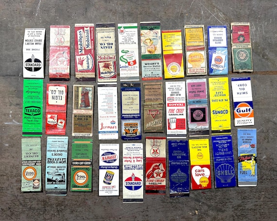 コレクション Vintage Oil Gas Advertising Matchbooks Vintage Gas & Oil Matchbook Collection: Shell, Texaco, Gulf