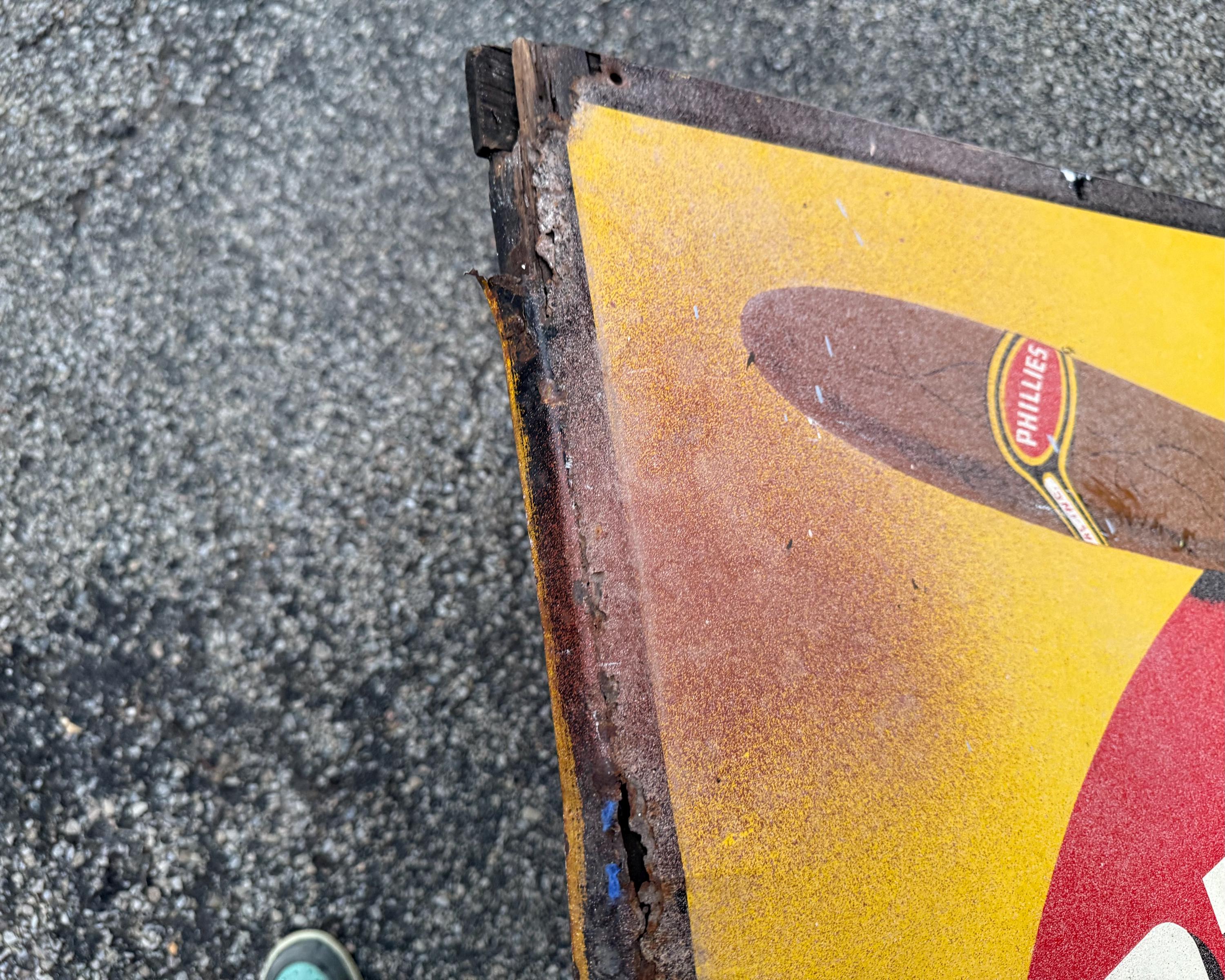 PHILLIES BLUNT 特大メタル 看板 vintage ZD73_79f67ea3-c731-4da5-b496-