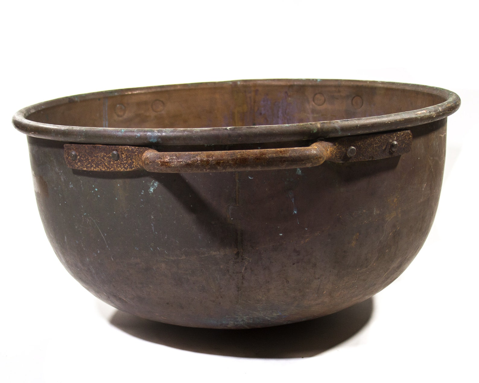 Large Antique Copper Pot 30'' Huge Cauldron Vintage Etsy