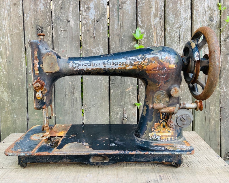 Antique Singer Sewing Machine Vintage SPHINX Model Vintage Etsy