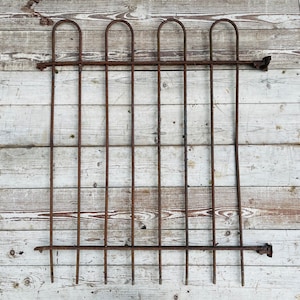 Vintage Wrought Iron Garden Fence: Victorian Architectural Salvage (37x32)