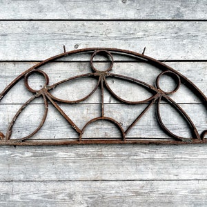 Antique Iron Spider Web Grate: Victorian Architectural Salvage Wall Art