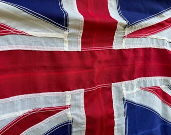 ヴィンテージ ユニオンジャック旗：イギリス第二次世界大戦時の航海用