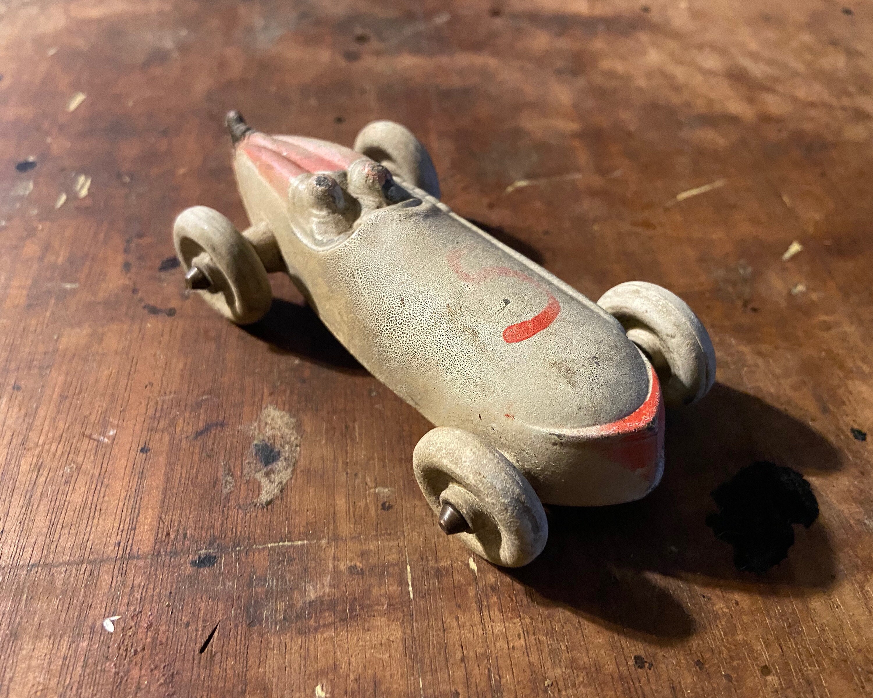Antique Toy Car Vintage Car Rubber Car Streamline Car Art Deco Etsy
