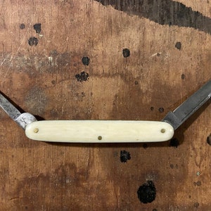 Cuchillo de bolsillo antiguo Vintage H. Bokers mejorado árbol de cuchillería marca cuchillo plegable doble cuchillo viejo con la moda cuchillo de bolsillo raro pequeño temprano