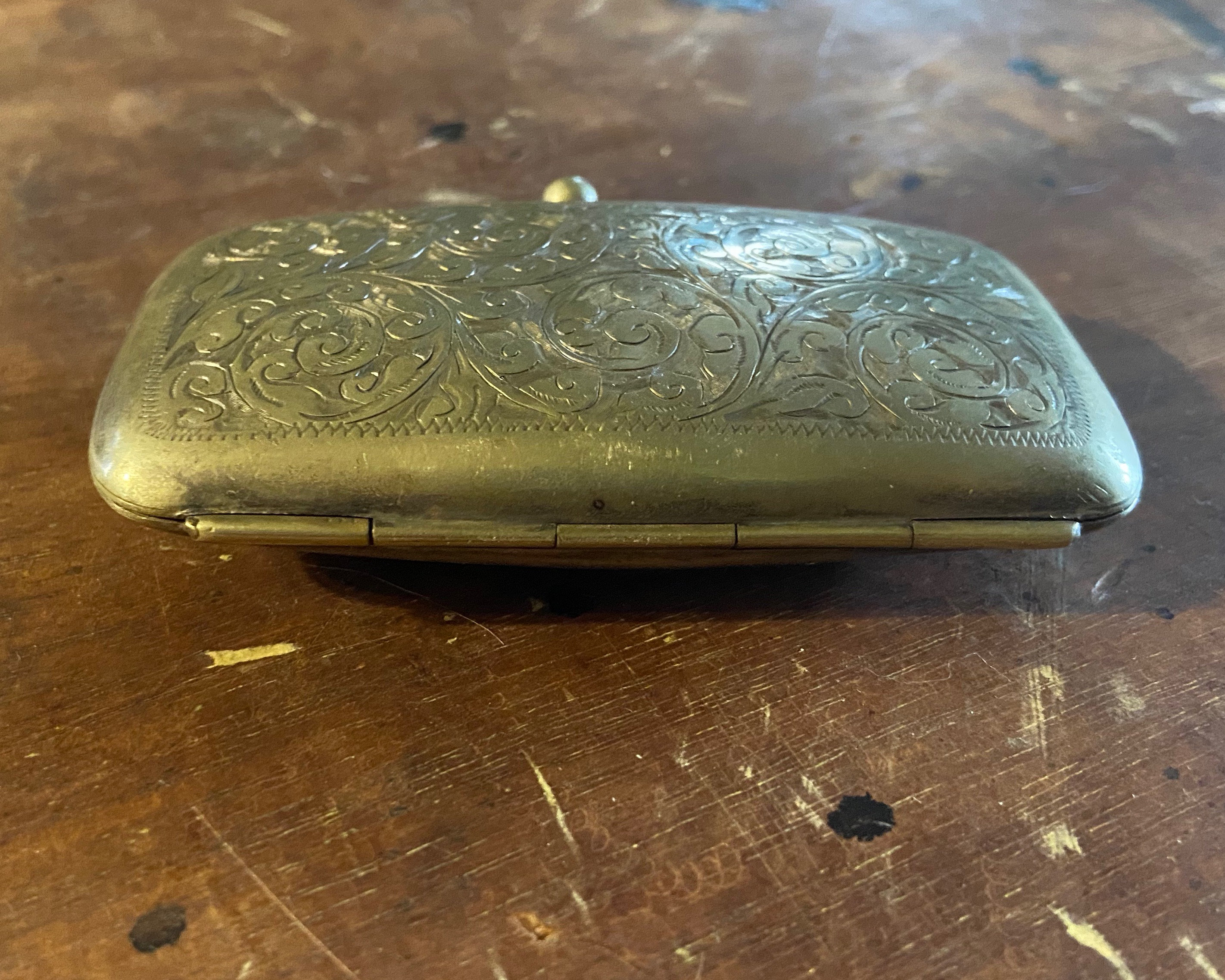 Antique Eyeglasses Case Eyeglass Case German Silver Case Art Etsy