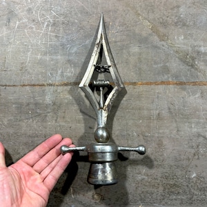 Odd Fellows Hood Ornament, Radiator Cap Cover, Judges Gavel, Ceremonial Masonic Fraternal Oddities, Automobile, Car Mascot, Statue