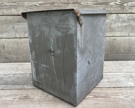 Antique Galvanized Milk Box: J.H. BROKHOFF Dairy, Pottsville PA - Etsy