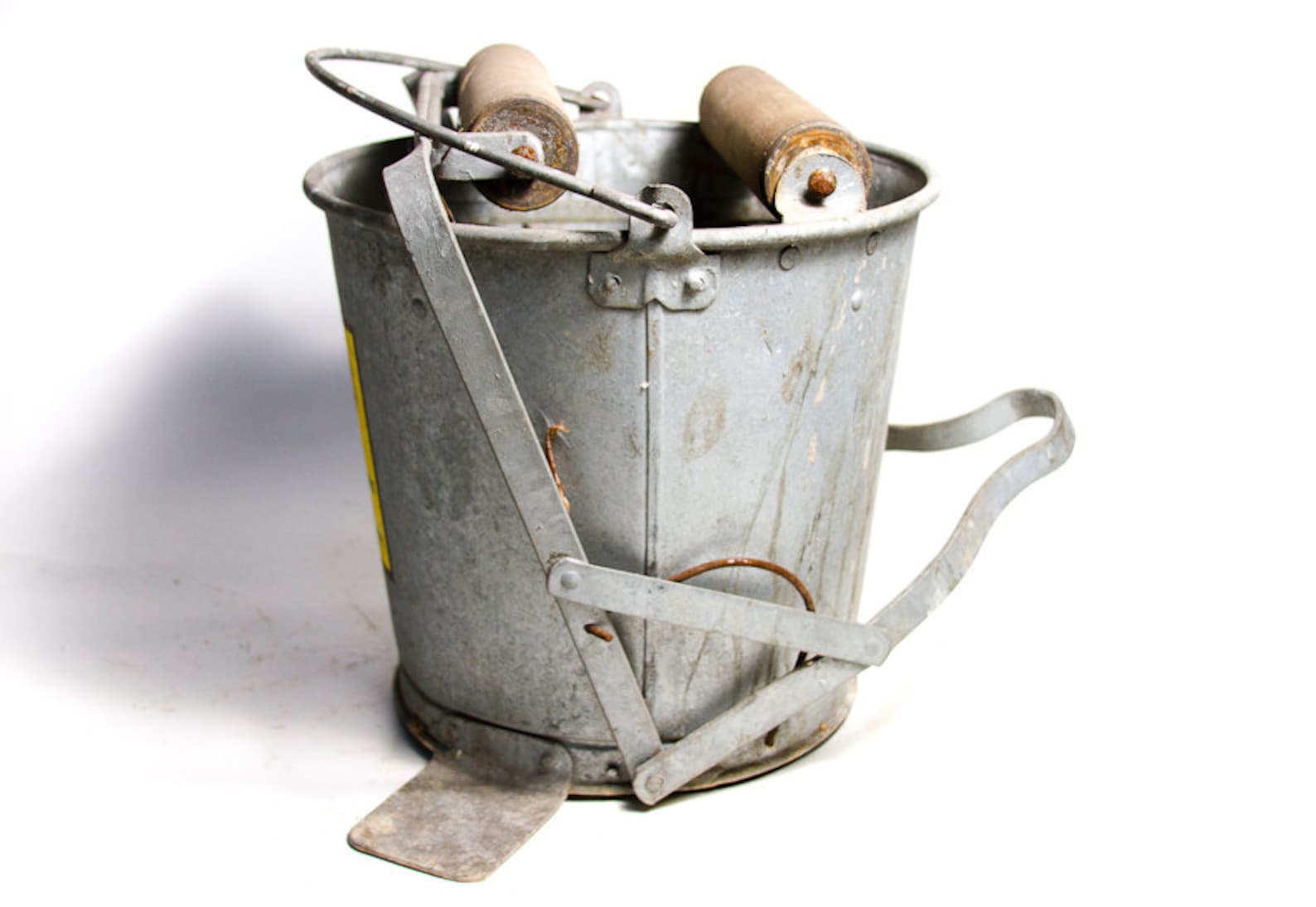 Antique Galvanized Bucket Mop Bucket from NY Atlantic Vanco Etsy