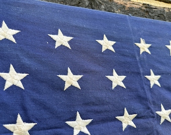 48 個の星が付いたアメリカ国旗、1940 年代のビンテージ国旗、第二次