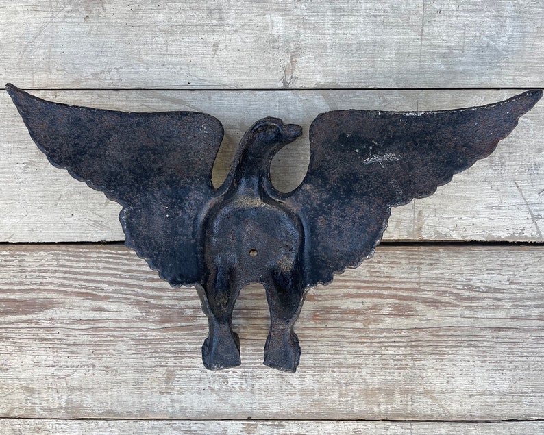 Antique Cast Iron Eagle Vintage Spread Eagle Sculpture Eagle Etsy