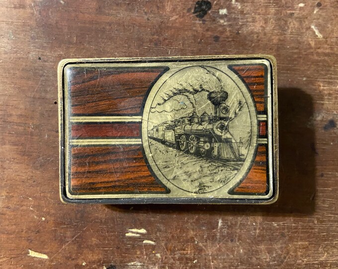Vintagetrain Belt Buckle Steam Engine Railroad Rail Road