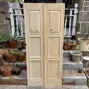 Antique Victorian Closet Doors: Architectural Salvage Room Divider