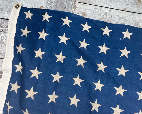 Vintage 48 Star American Flag: Patriotic Americana Wall Decor (56