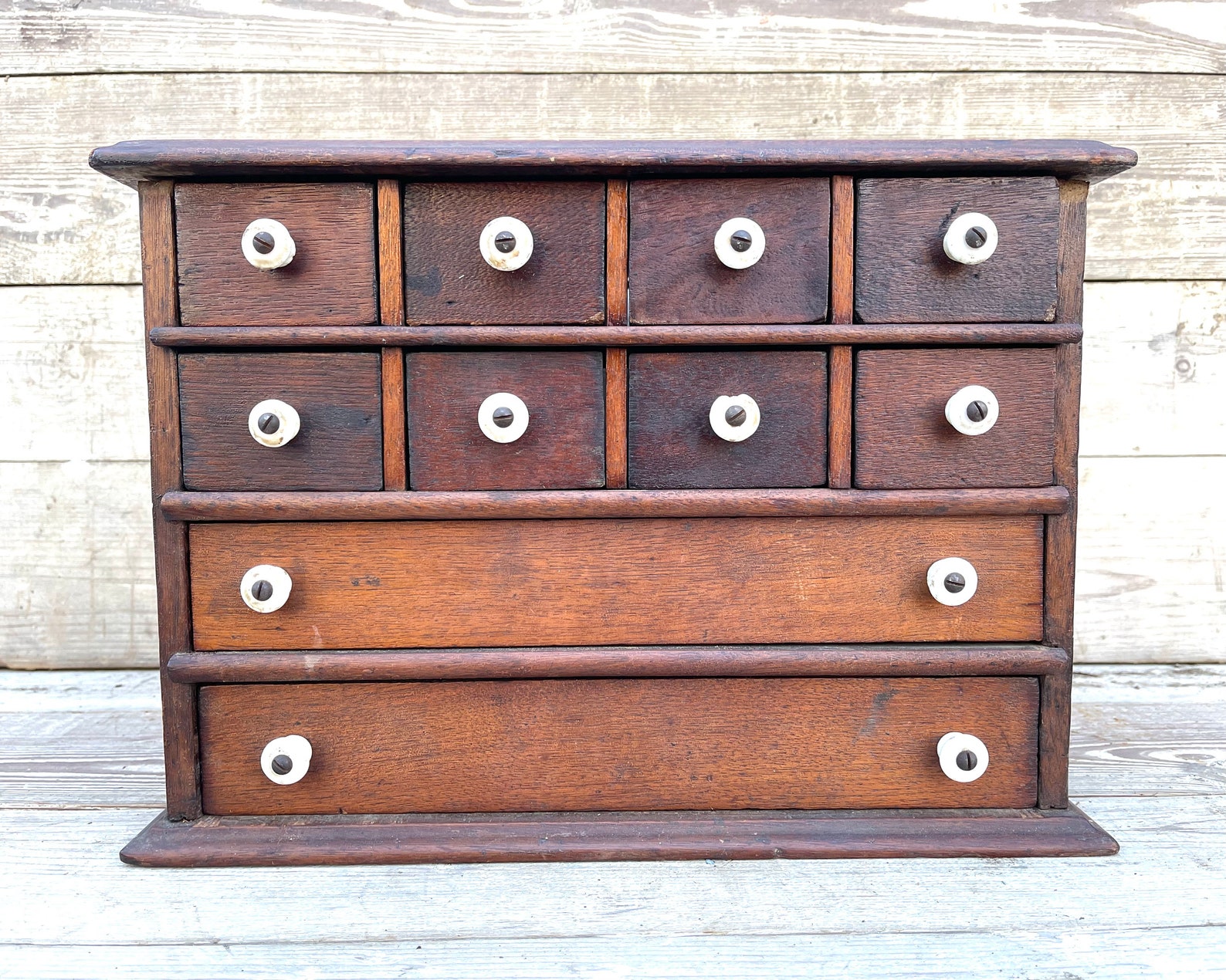 Antique Spool Vintage Chest of Drawers Apothecary Etsy