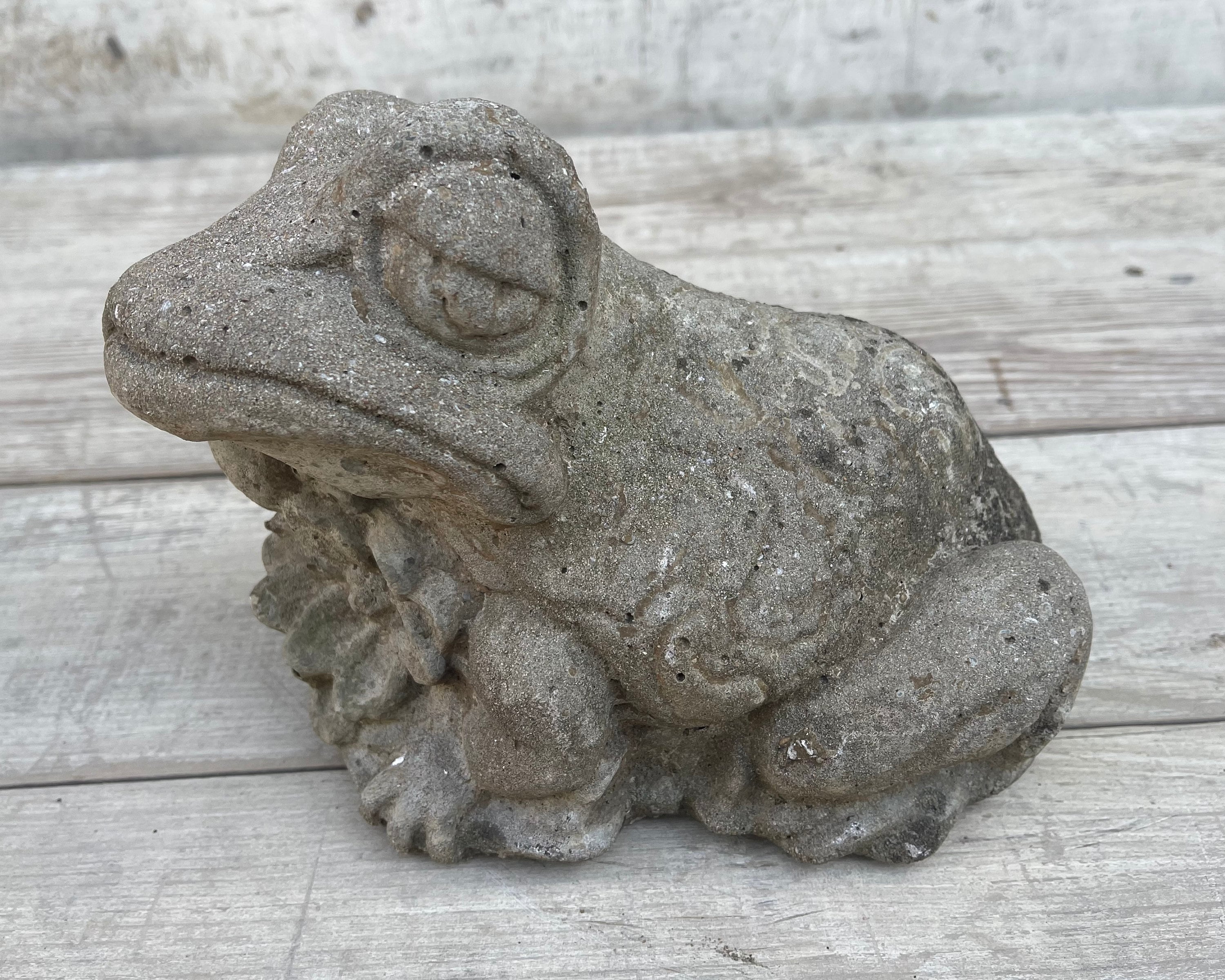Antique Frog Sculpture Stunning Toad Statue Art Sculpture Etsy