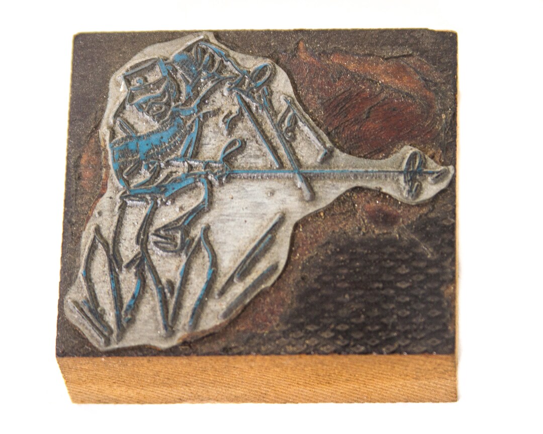 Antique Printers Tray Printing Block Typeset Wooden Block of Etsy