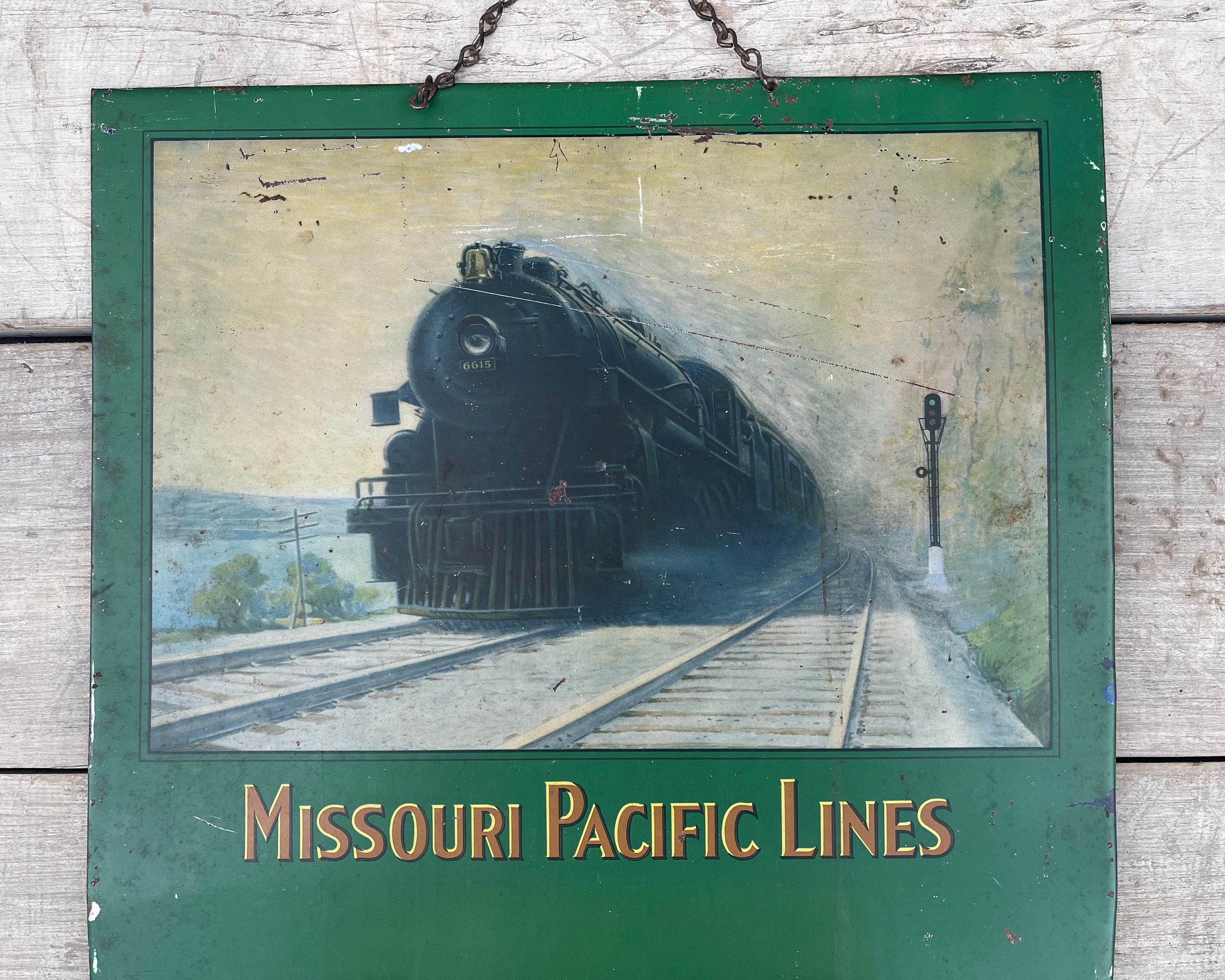 Missouri Pacific Lines Perpetual Railroad Calendar Antique Etsy
