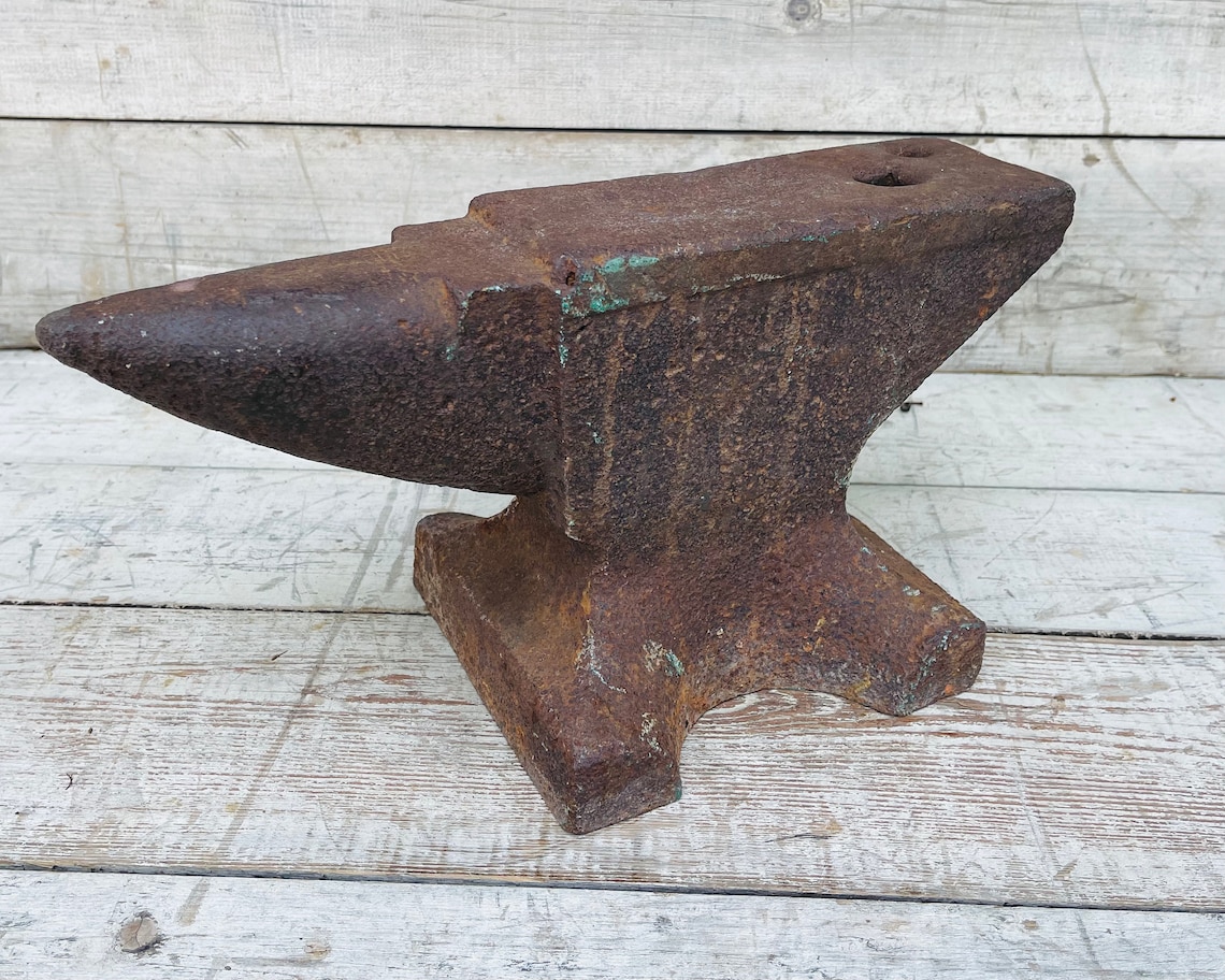 Antique Anvil 50 Pound Anvil Blacksmith Tool Primitive Etsy