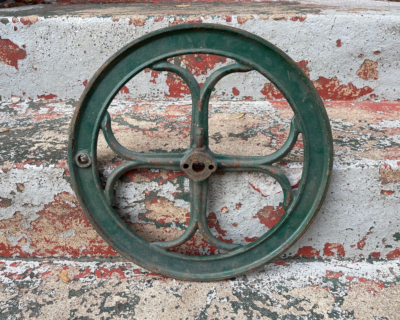 Antique Cast Iron Coffee Grinder Wheel COLES Mfg Co Etsy