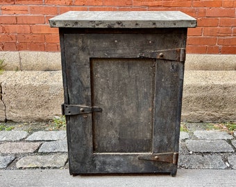 Antique Wooden Cupboard, Jelly Cupboard, Pie Safe, Painted Cabinet, Primitive Furniture American Folk Art, Pennsylvania Farmhouse, Country