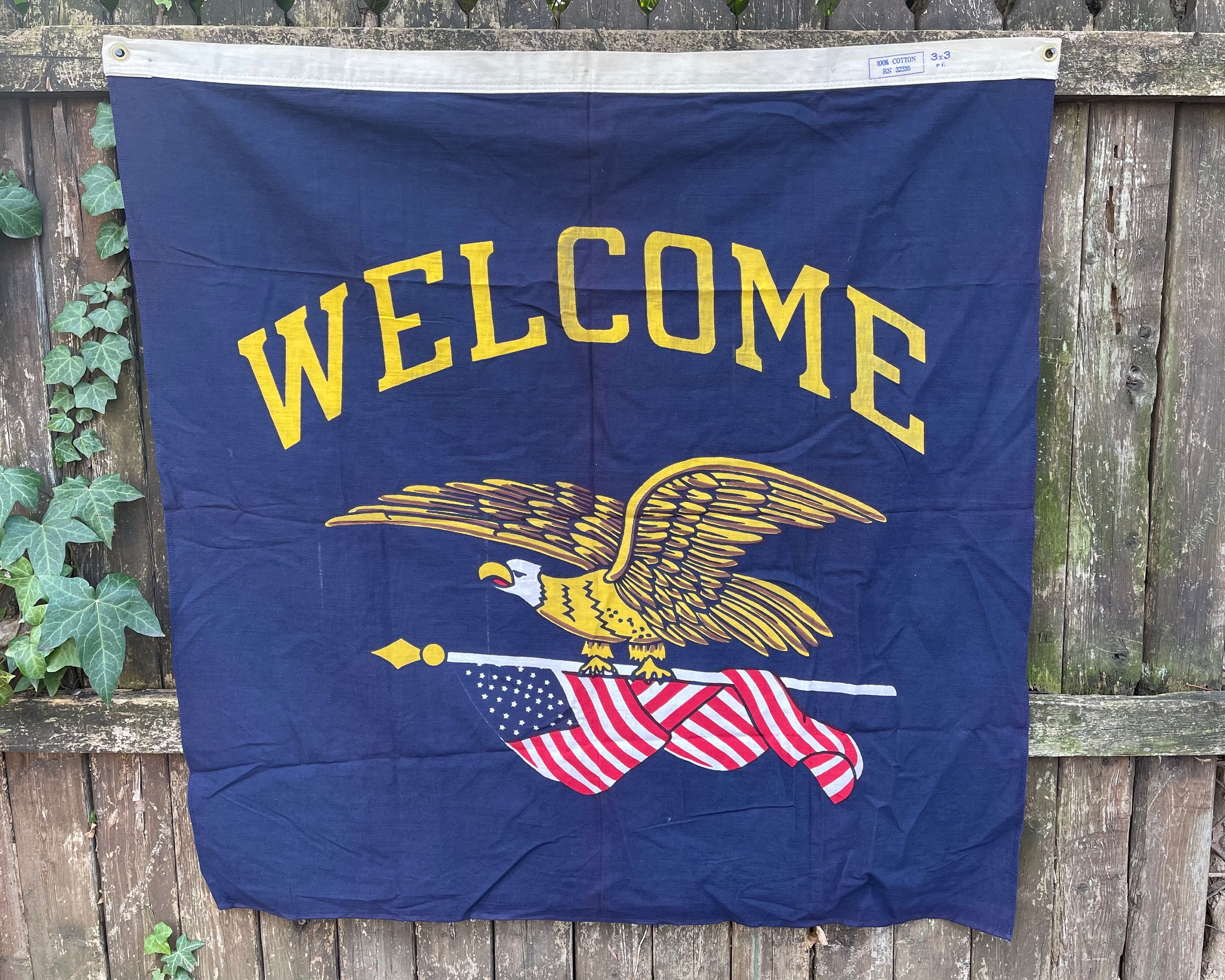 WWII Welcome Home Banner Veteran Soldier American Flag | Etsy