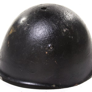 Vintage WWII Italian Army Helmet: Rustic Industrial Decor