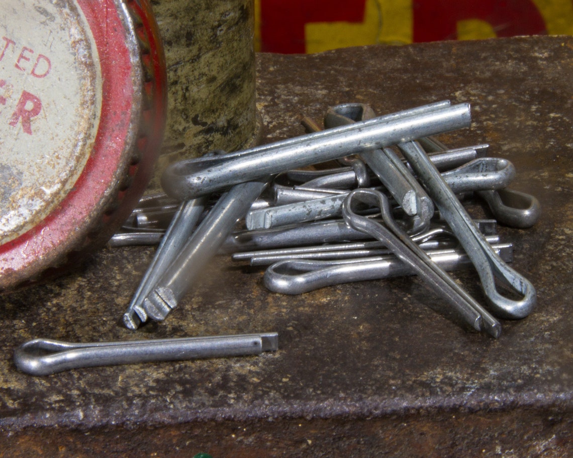 Cotter Pins Vintage Antique Tin Arts Crafts Fastener Etsy