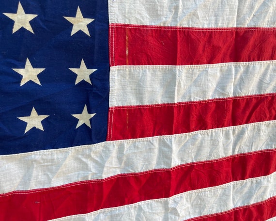 ヴィンテージ 48 スター アメリカ国旗：第二次世界大戦時代の愛国的な
