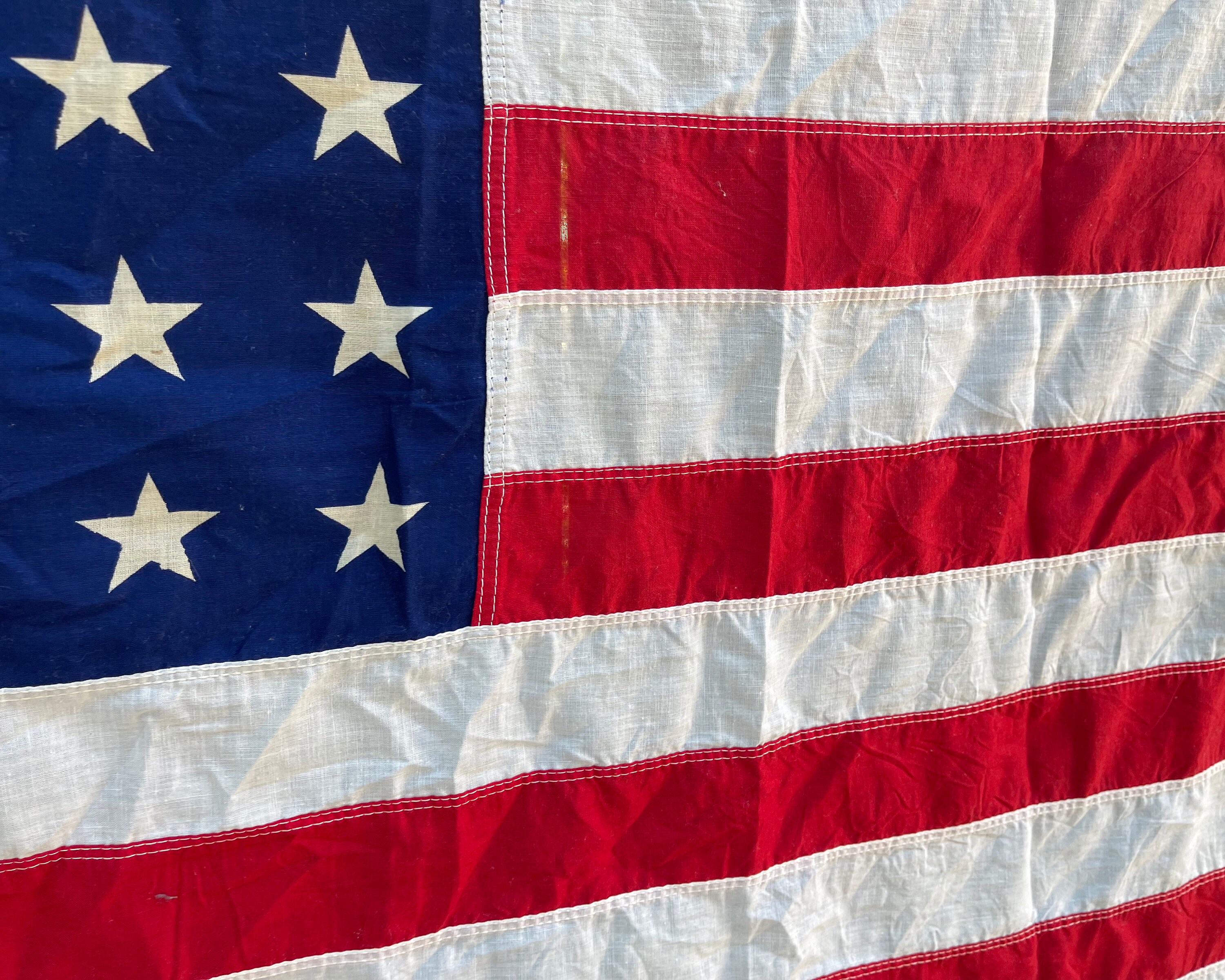 ヴィンテージ 48 スター アメリカ国旗：第二次世界大戦時代の愛国的な