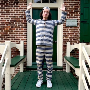 Vintage gevangenisuniform: outfit gevangene begin 20e eeuw