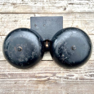 Vintage Fire Alarm Bell, Securirty Bell, Industrial Bell, Industrial Design, Home Decor, Steel Bell, Wall Mount Bell, Antique School Bell