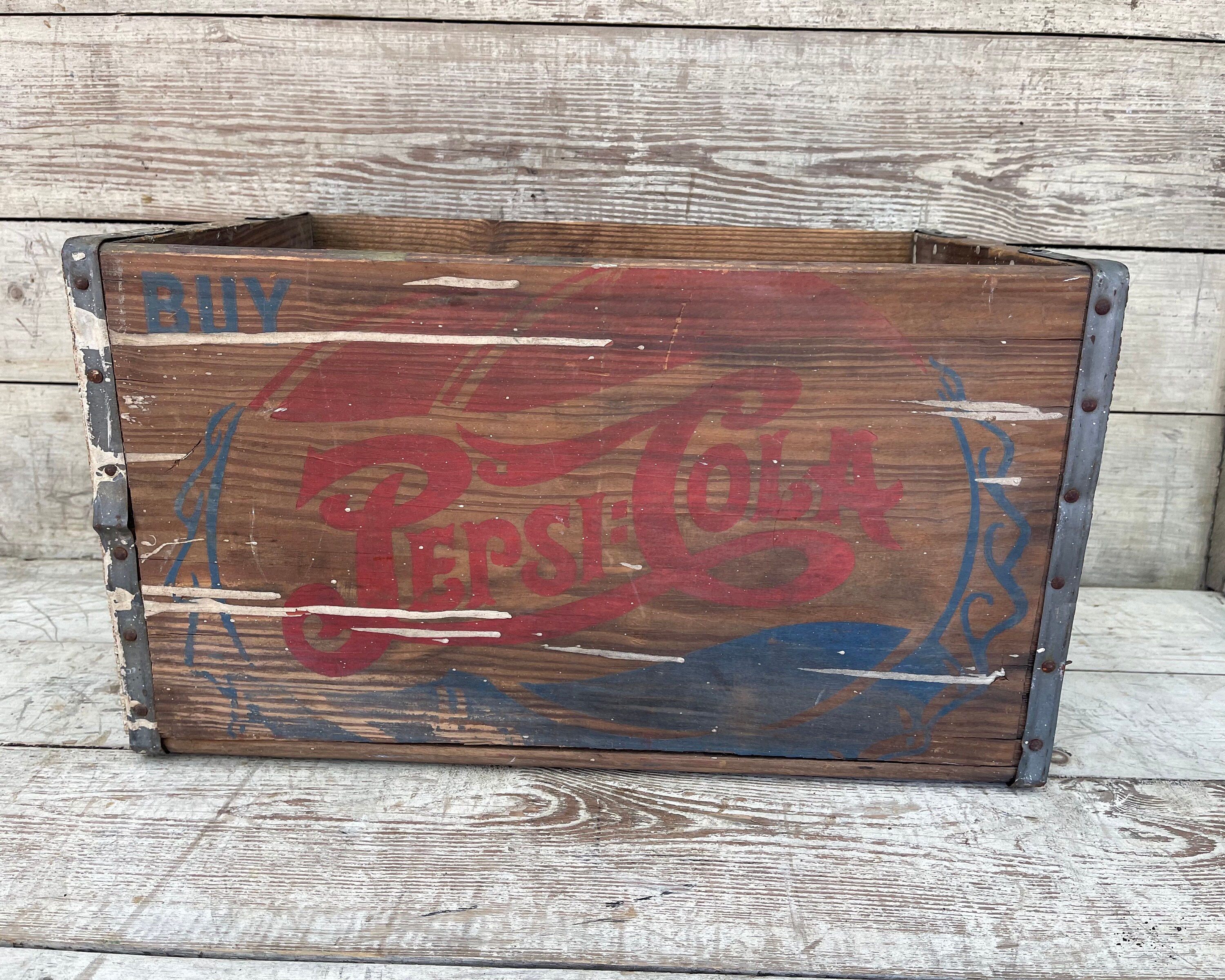 Vintage PEPSI Crate WILMINGTON DELAWARE Double Dot Pepsi Etsy