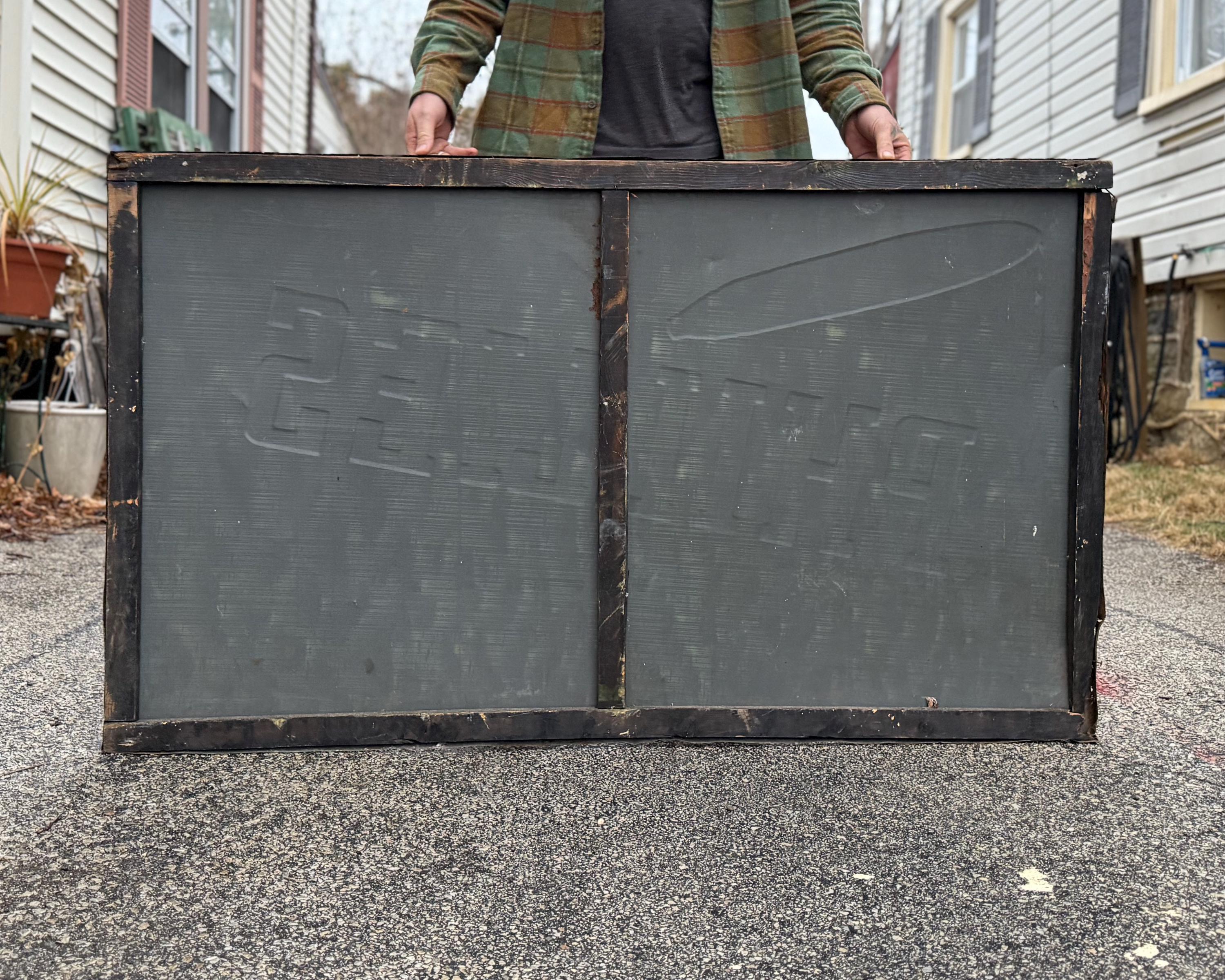 PHILLIES BLUNT 特大メタル 看板 vintage PHILLIES Blunts Cigars EMBOSSED Tobacco SIGN tin Vintage 26