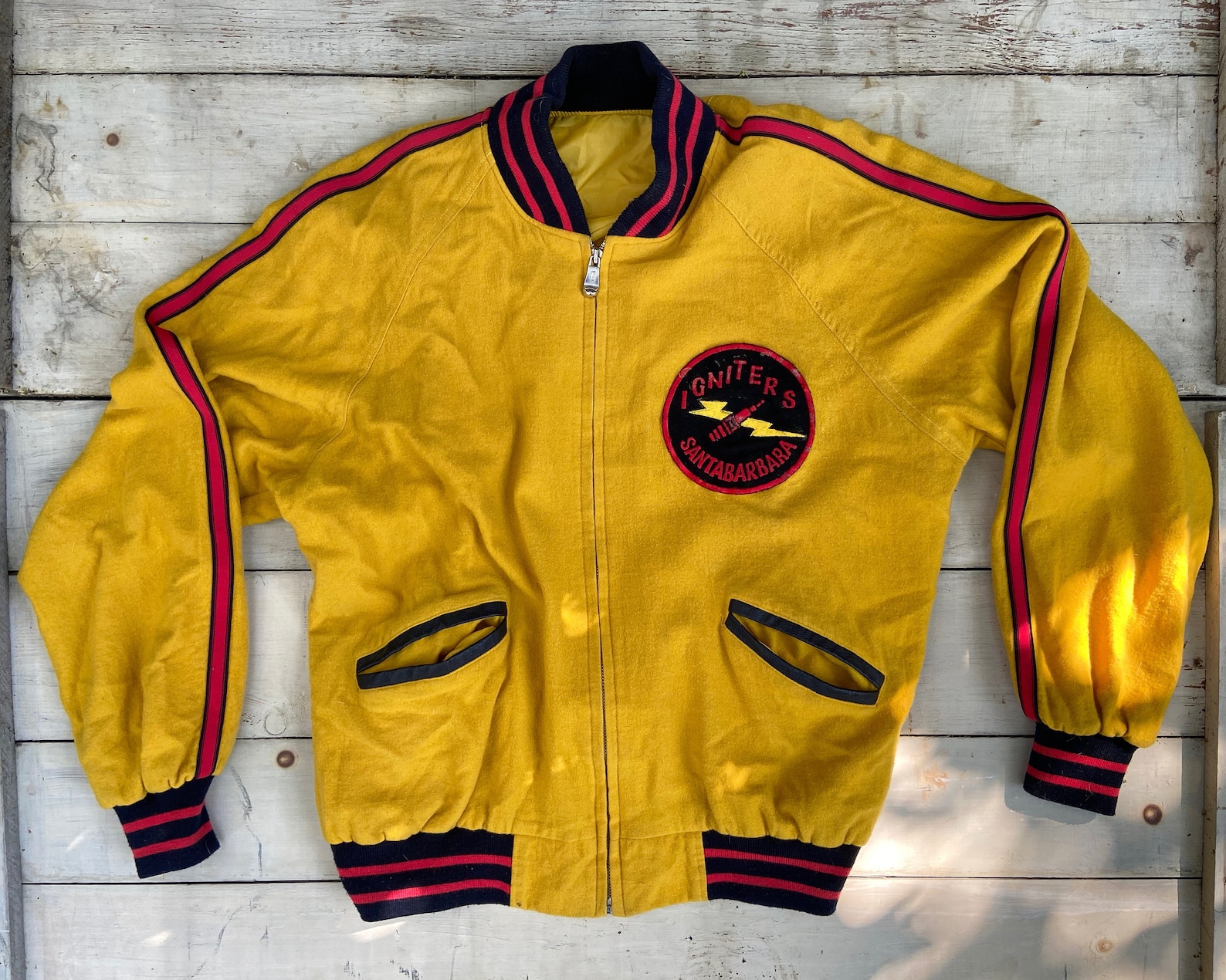 Vintage Car Club Jacket IGNITERS SANTA BARBARA 1950s Hot Rod Etsy