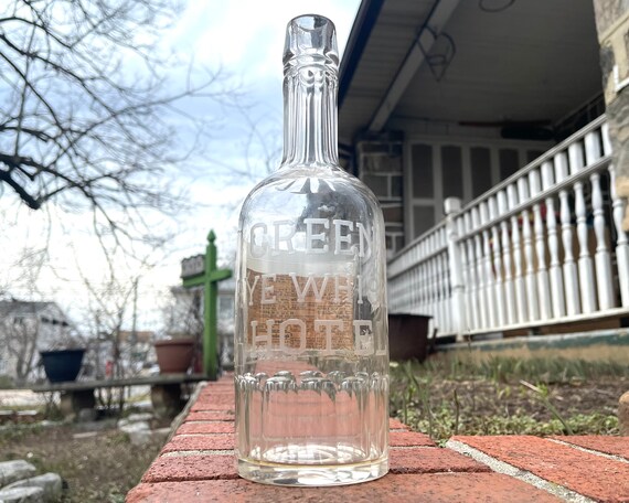 フランス アンティーク サイン プレート ビール グリーン パブ バー