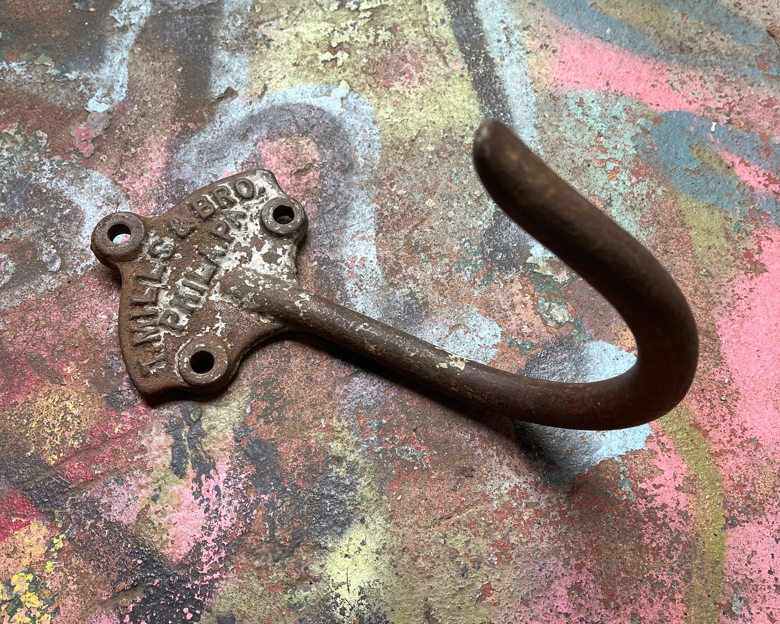 T Mills & Bro Philadelphia Taffy Hook Confectioners Hook Etsy