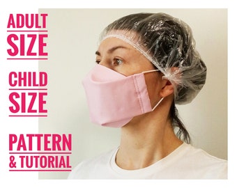 Download 3d Face Mask Pattern Etsy