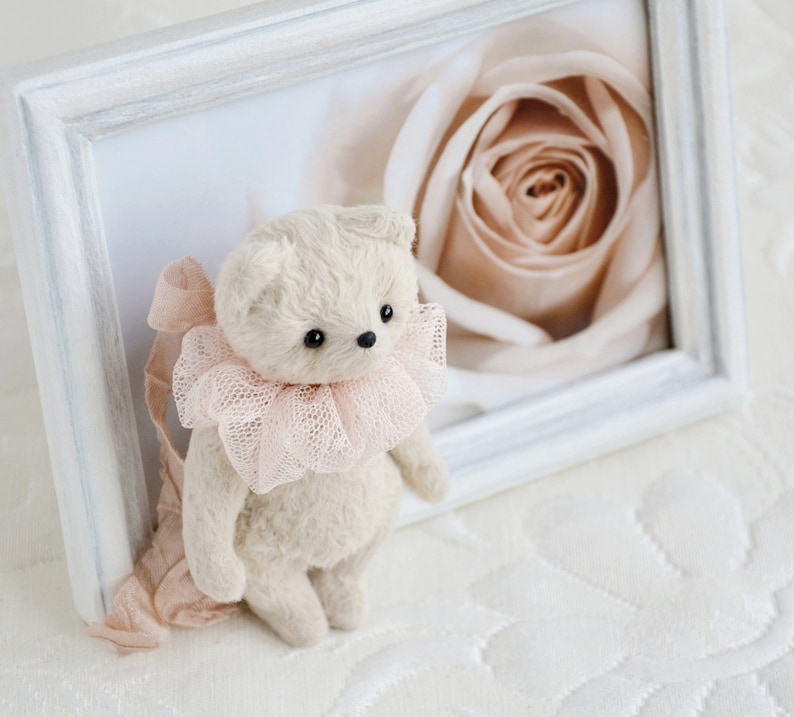 PDF sewing pattern for a miniature bear. Easy teddy bear pattern and a list of materials