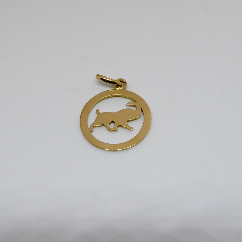 Gold Aries zodiac pendant image 5