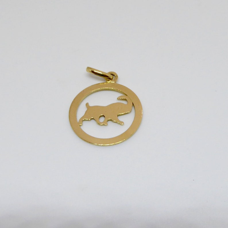 Gold Aries zodiac pendant image 4