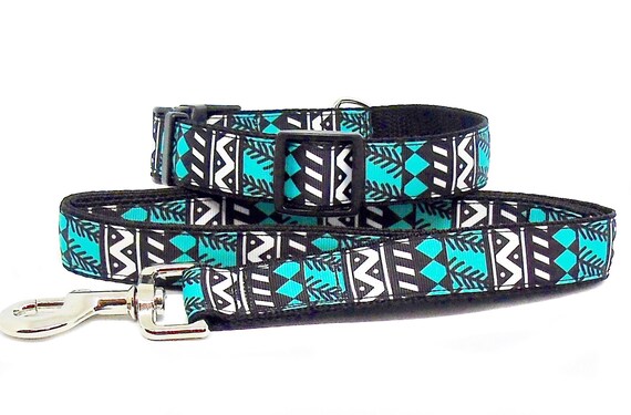 aztec print dog collar