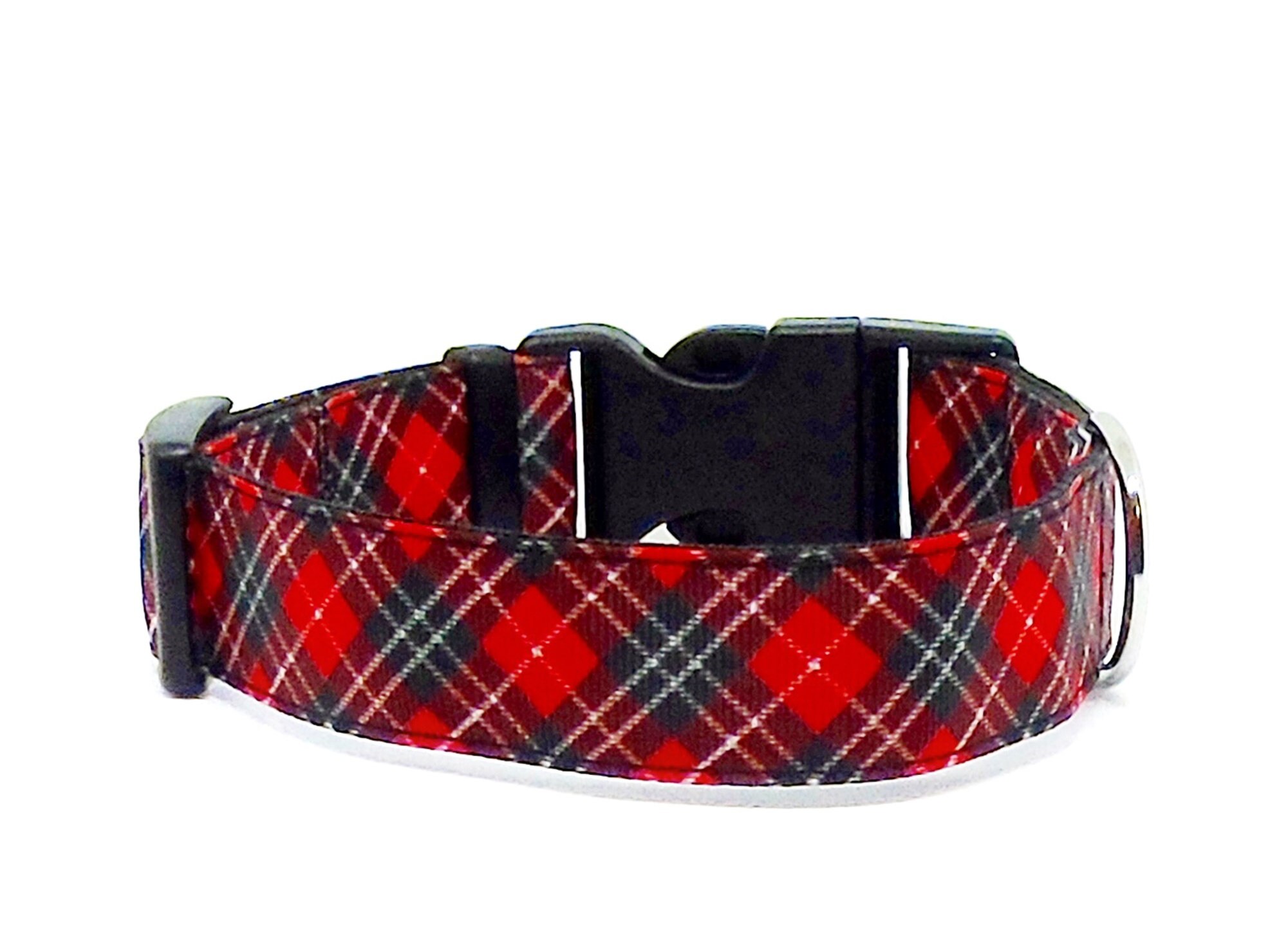 Red Tartan Dog Collar and Leash Set Traditional Tartan Etsy